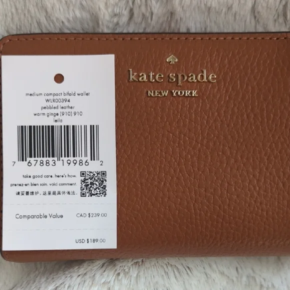 Kate Spade Tan Leather Wallet - Picture 5 of 5